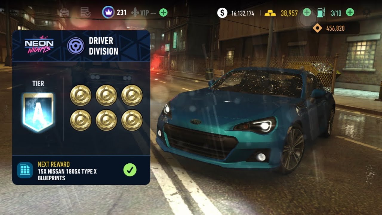 Subaru Brz | driver | UGR - Neon Nights | NFSNL | Tier A to S