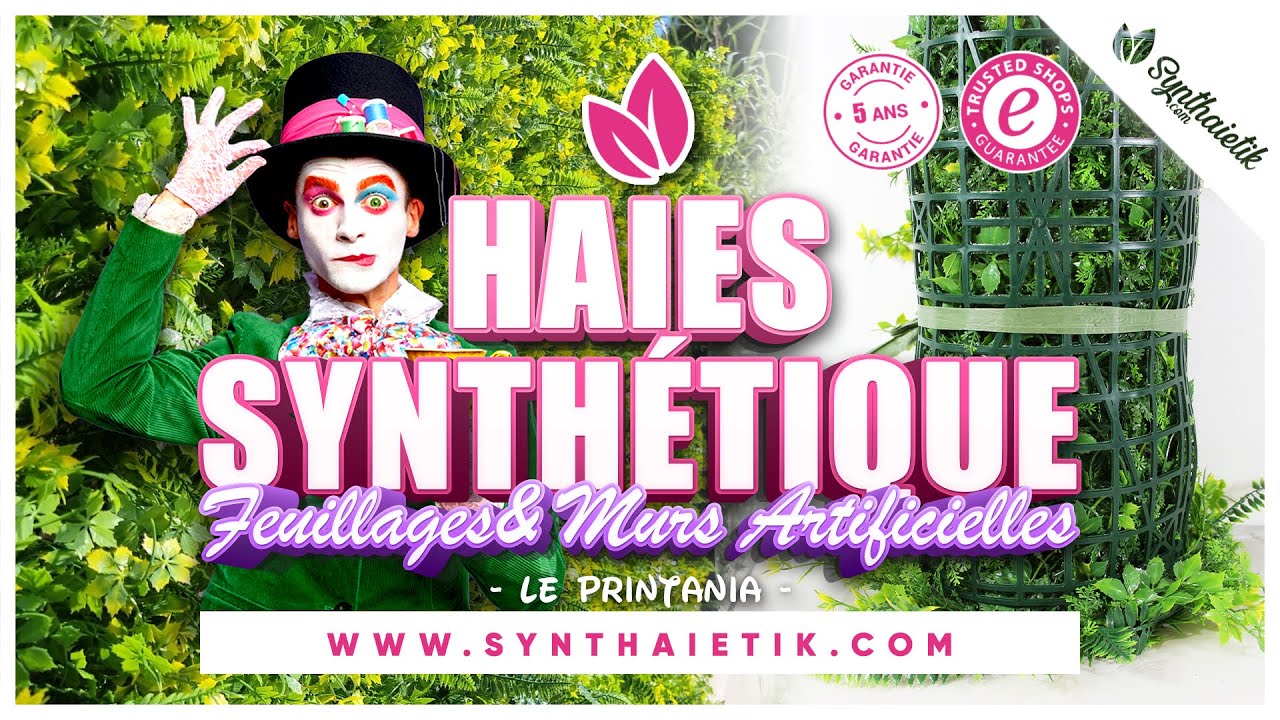 HAIE ARTIFICIELLE: Mûr & Feuillage artificiels: Packaging & Pose du modèle Printania