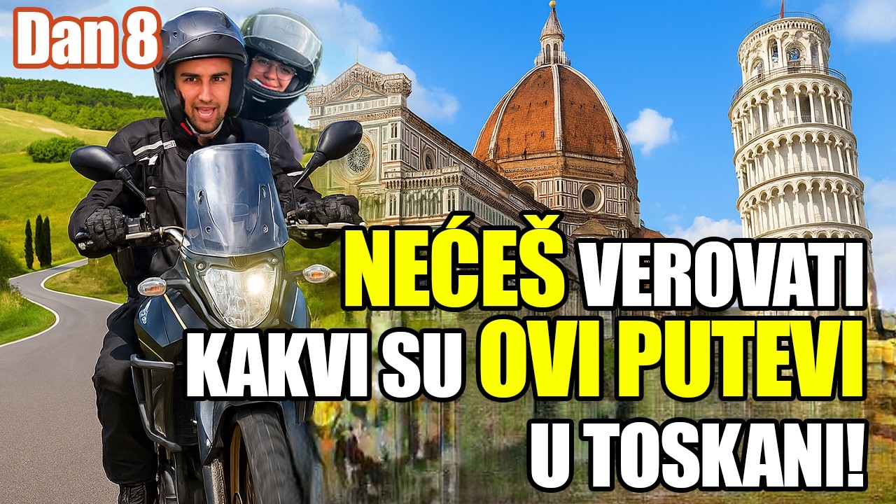 Piza i Firenca su super… ali čekaj dok vidiš ove puteve u Toskani!