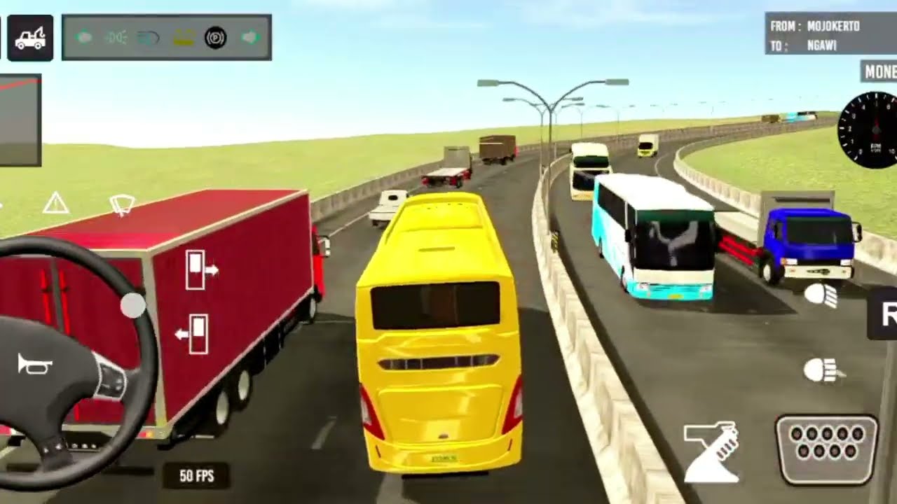 2026 new coach bus simulator 💥 ||2025 indonesia bus simulator part-9 #bus #game #simulator #1