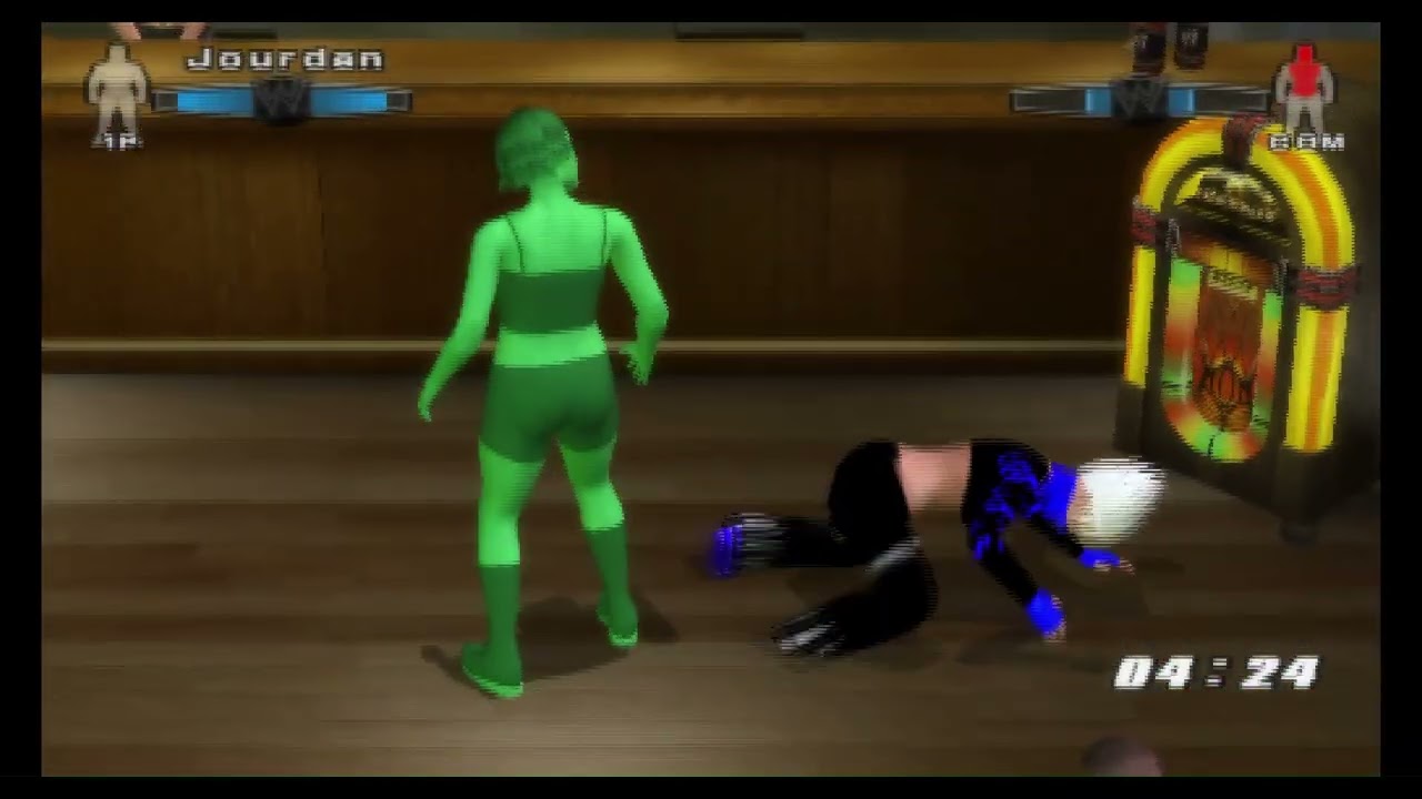 WWE Smackdown Vs Raw 2006 Divas Bar Brawl Match Hack