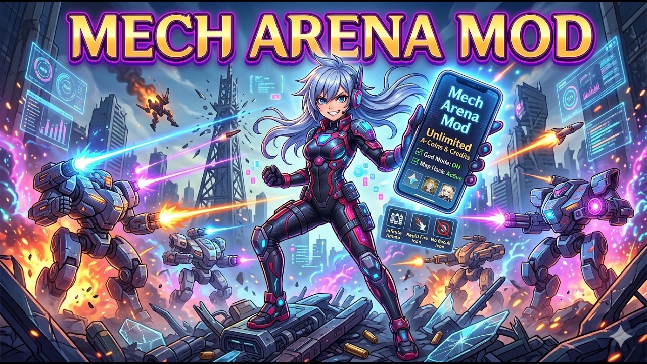 🔥 Mech Arena Mod &ndash; Unlock All Mechs & Unlimited Coins! 🤖 Dominate the Battlefield Now! #MechArenaMod