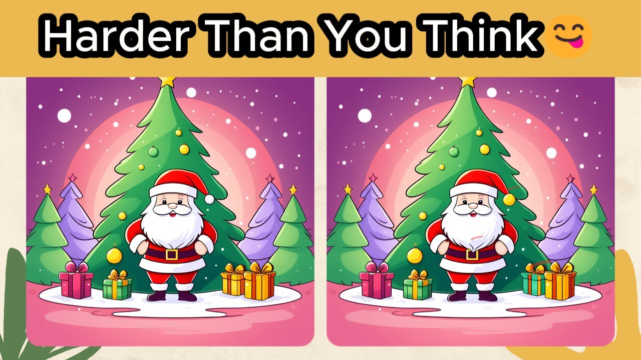 [Spot the Difference] 🌟Simple brain puzzle. Try it! ❄️ FindTheDifference70