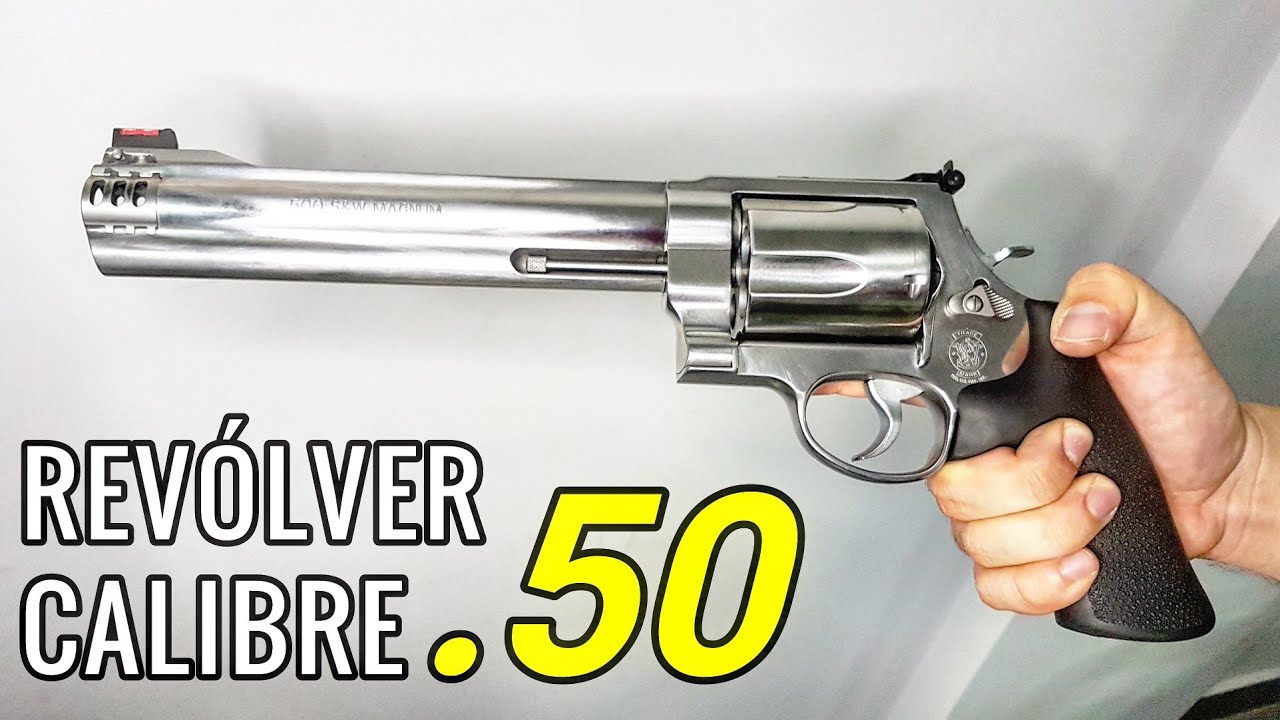 .500 Smith & Wesson Magnum! O revólver mais forte que já vi!! Assustador esse canhão de mão!