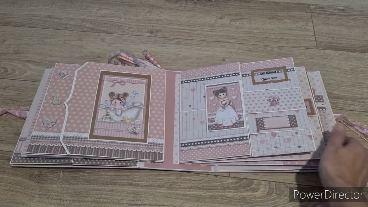 album bébé  ( collection stamperia  little girl )