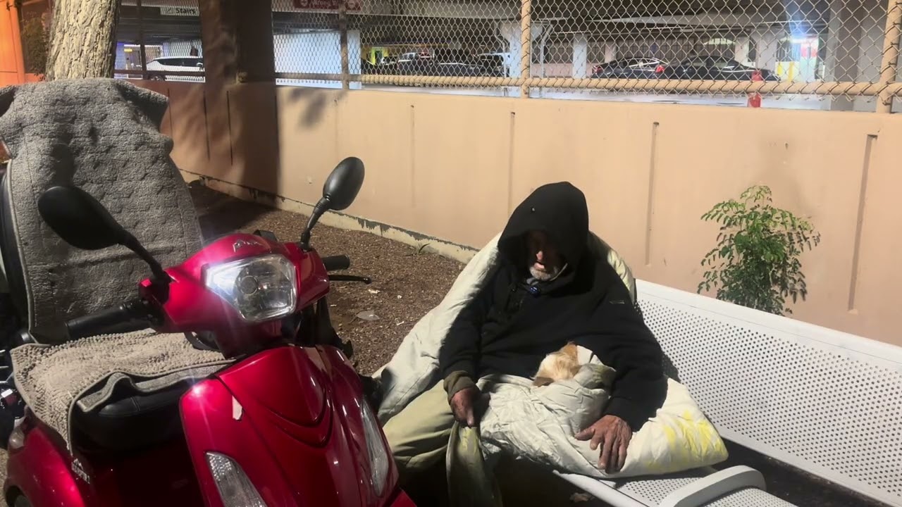 Homeless with a $5000 Scooter