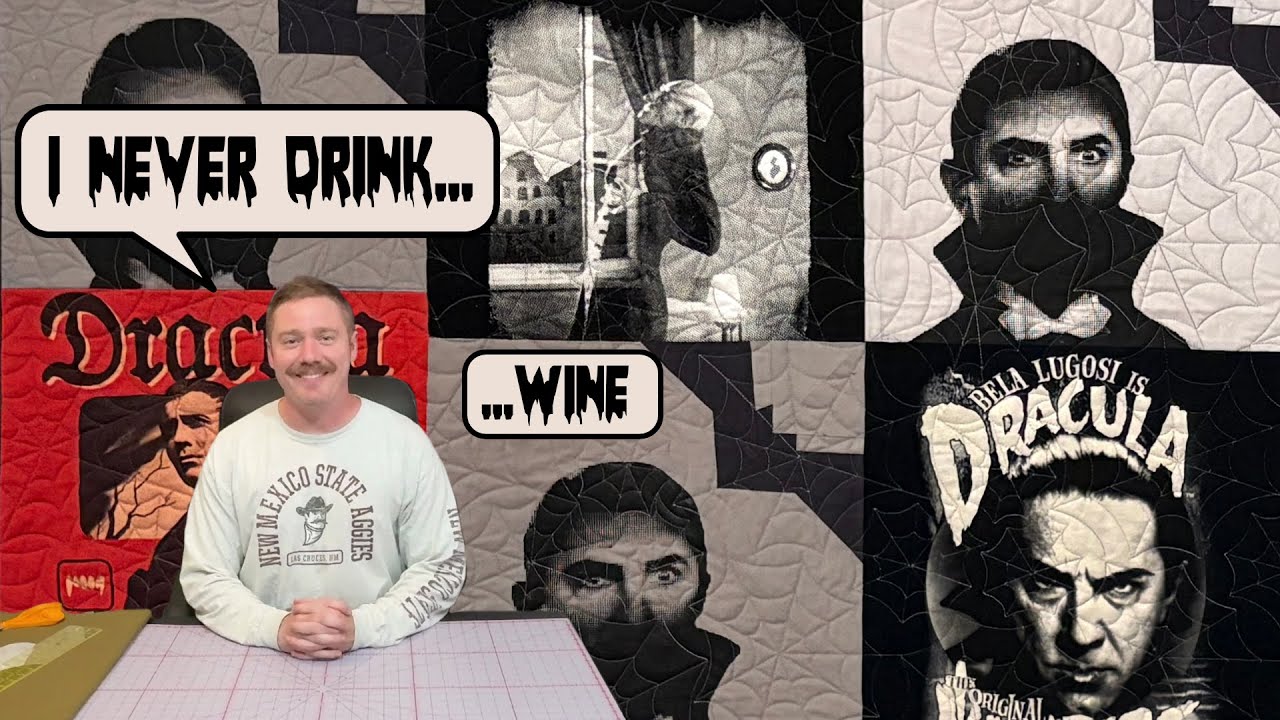 Я сделала одеяло на Хэллоуин в стиле ДРАКУЛЫ! 🧛 Одеяло Белы Лугоши