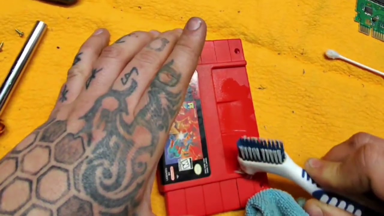 Quick easy SNES game cleaning