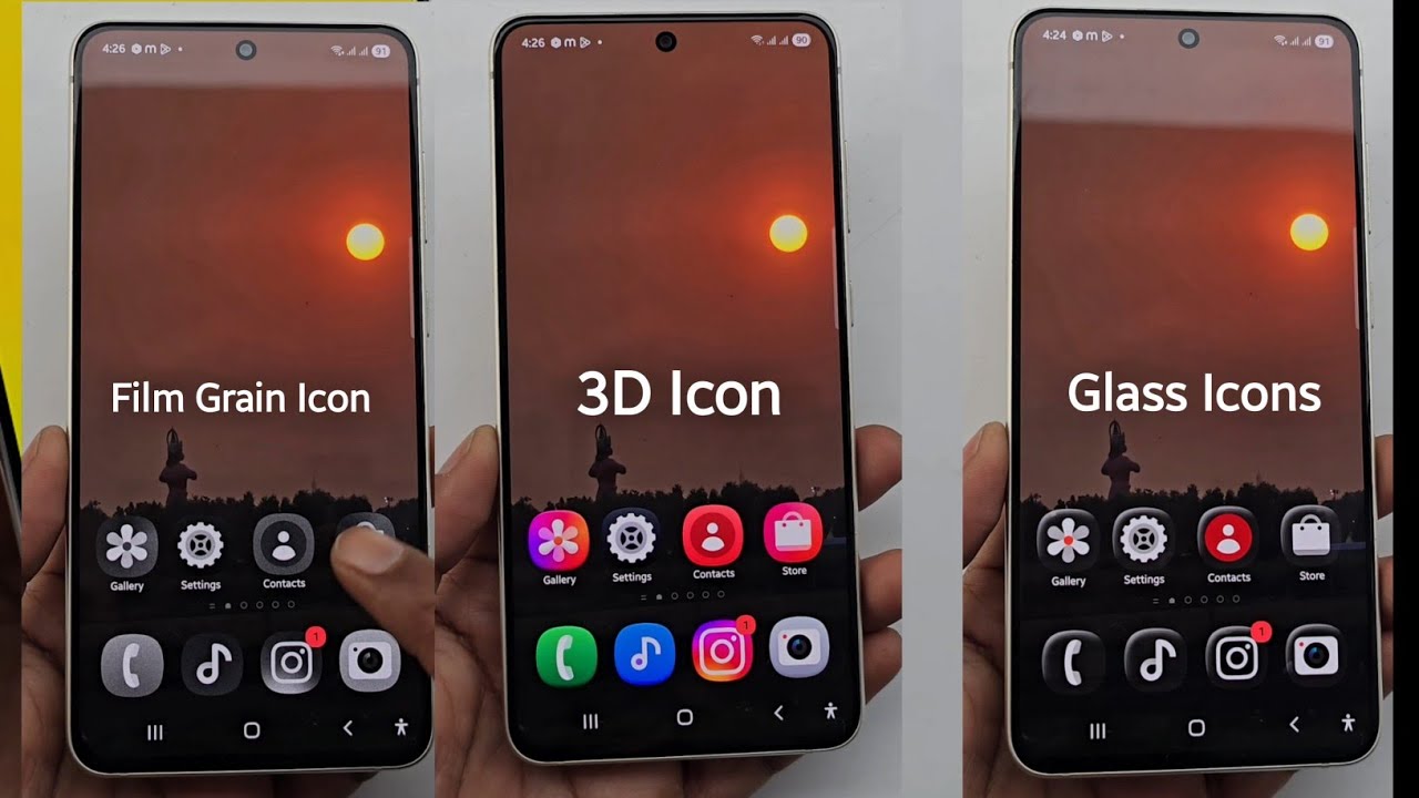 Change Samsung Galaxy App Icons in 5 Different Styles | One UI 8