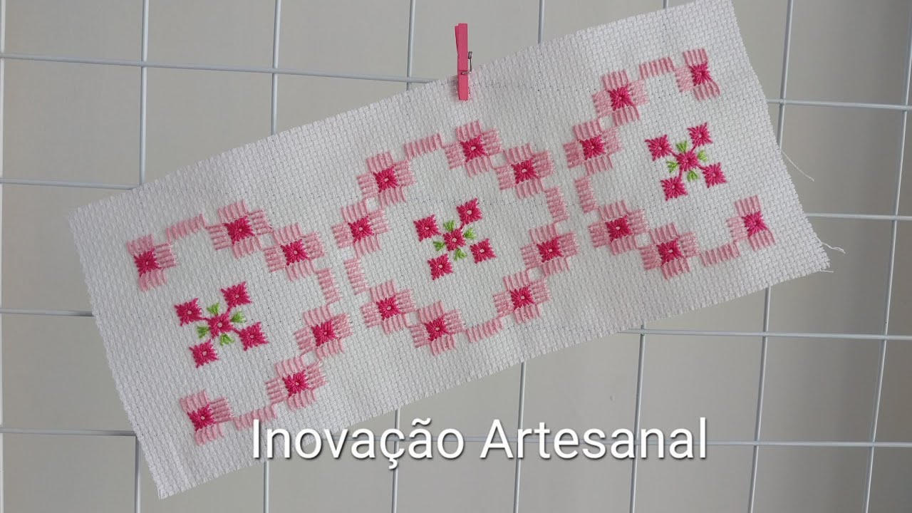 #160 Bordado Ponto Reto e Ilhós