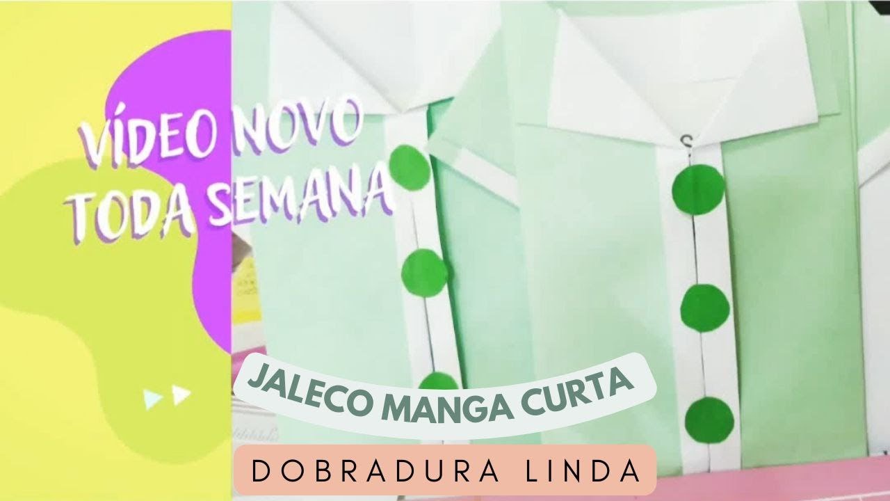 Dobradura Envelope/ Vem aprender esse modelo lindo de Jaleco 💌