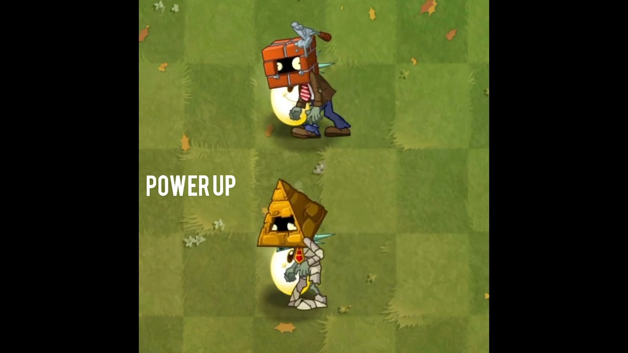 Plants VS Zombies 2 Power up Sun Bean Brickhead zombie vs  Pyramid-Head Zombie PvZ 2