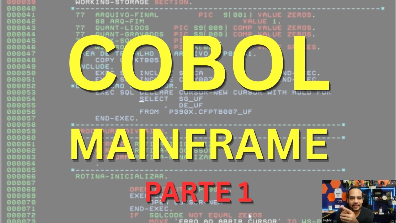 [Aprenda COBOL] - COBOL para Mainframe - Aula ao Vivo - Parte 1