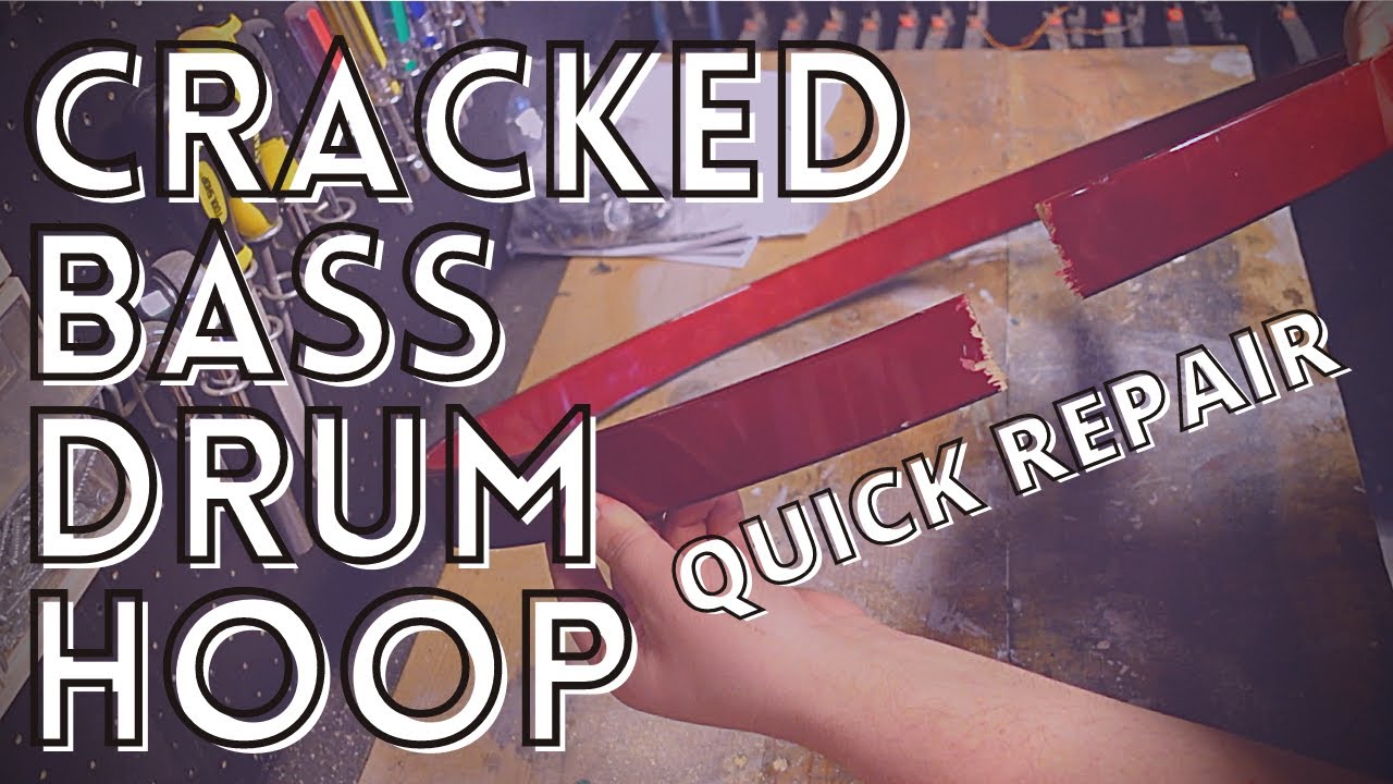 Cracked Bass Drum Hoop // Quick Repair