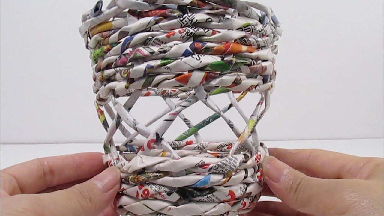 Weaving Decorative Paper Basket