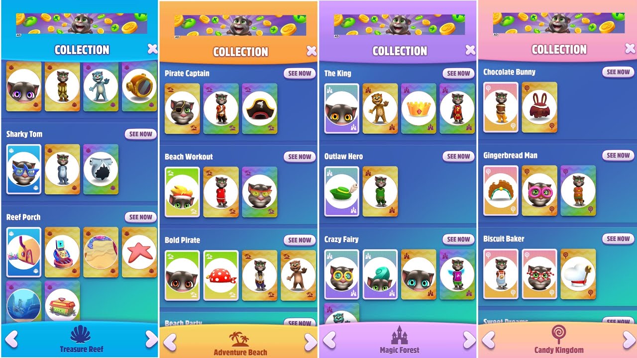 My Talking Tom 2 - Buying All Collections - GAMEPLAY 4U