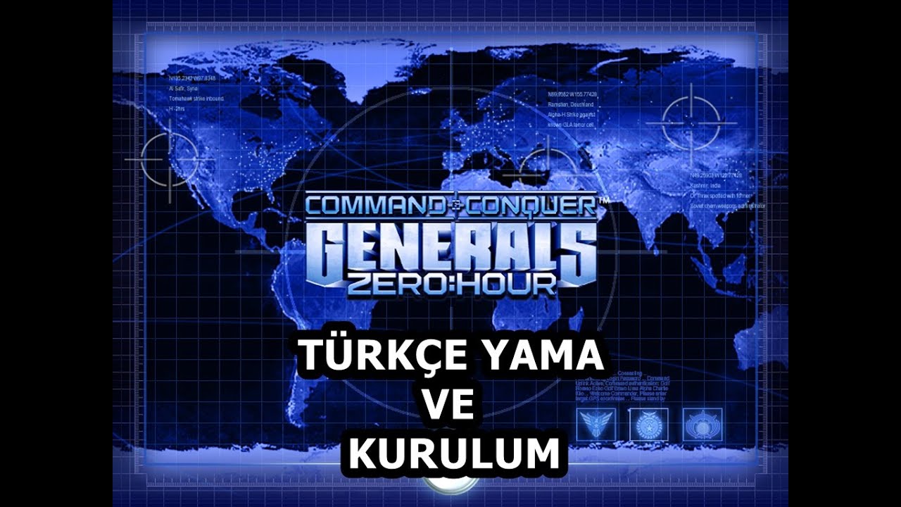 Command and Conquer Generals T&uuml;rk&ccedil;e Yama ve Kurulum | NASIL T&Uuml;RK&Ccedil;E YAMA YAPILIR ?