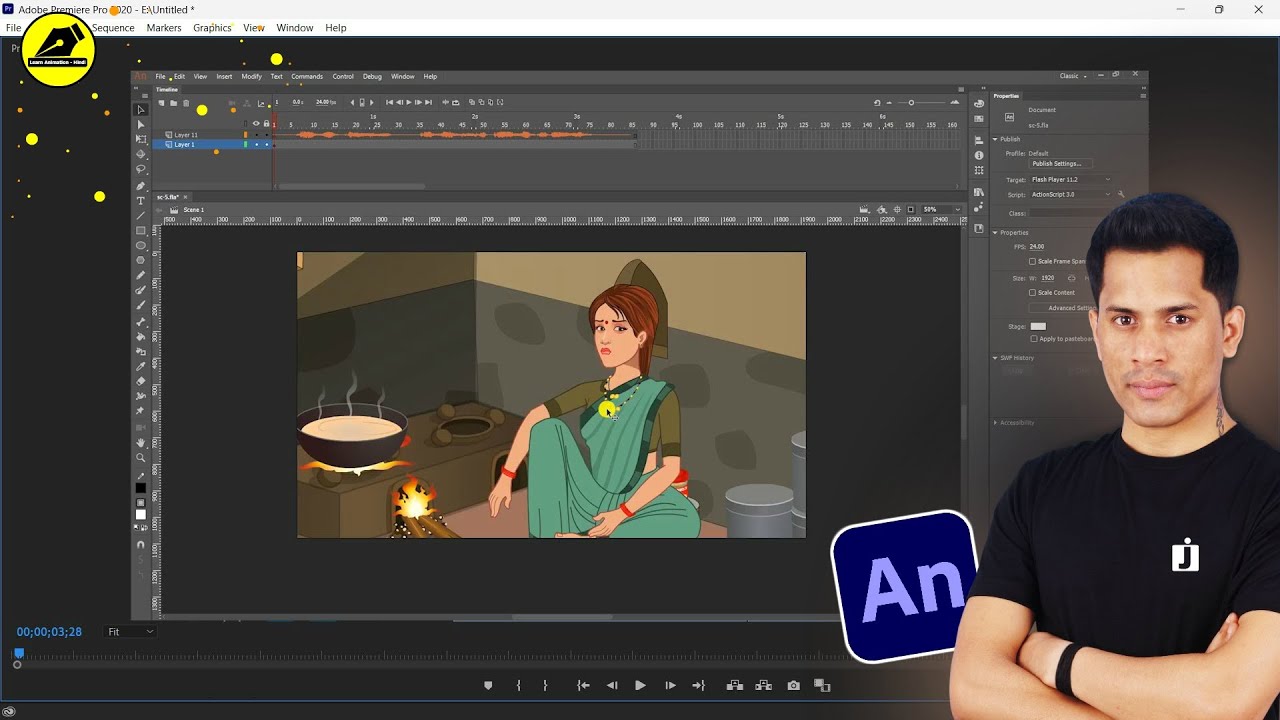 What Is Synchronize Symbols In Adobe Animate | 2D Animation For beginners | @LearnAnimationHindi