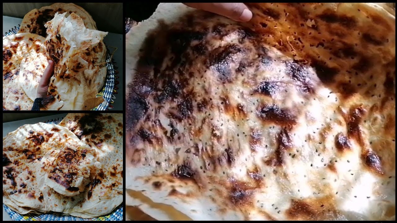 خبز الملوح بالتنور اليمني