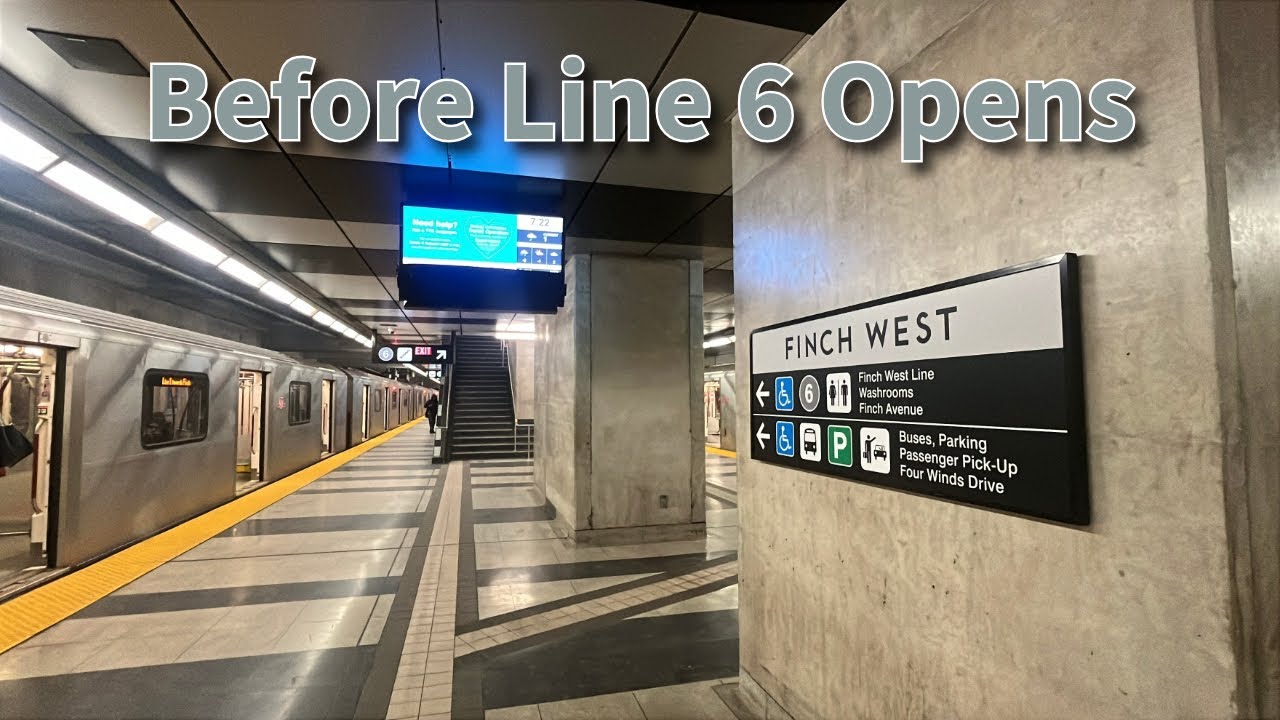 A Look at Toronto TTC Finch West Subway Station Before Line 6 Opens 12/3/2025