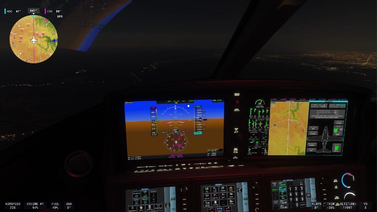 Cirrus Vision Jet Arrival Into Sydney MSFS 24