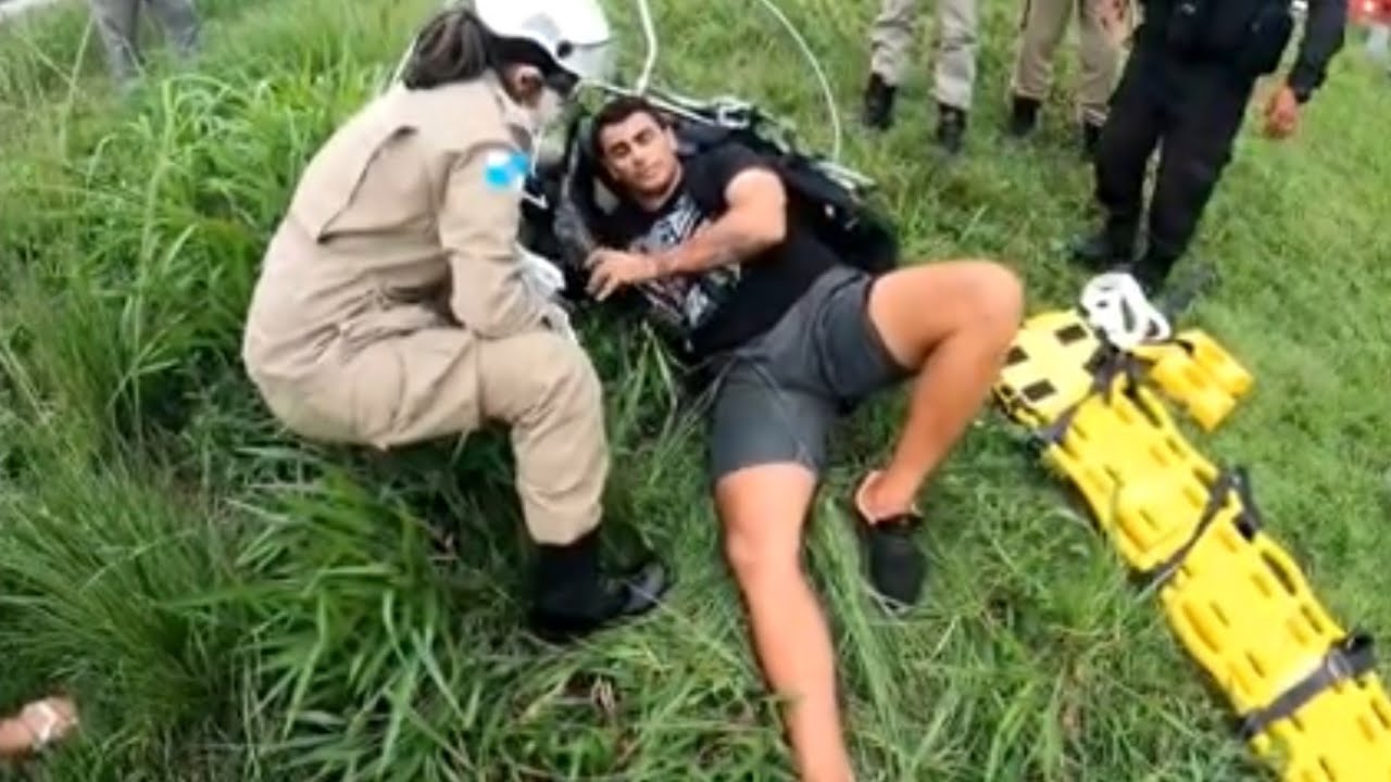 Acidente de Paramotor / Visitando Rômulo PQD Após queda #viagemdemoto #Petrópolis ​#motorcycle