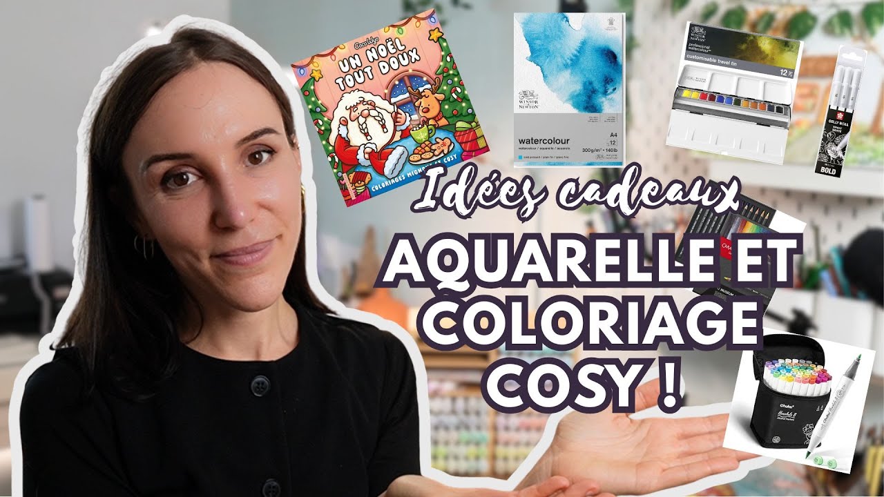 Idées cadeaux de Noël 🎨 Spécial aquarelle et coloriage cocooning
