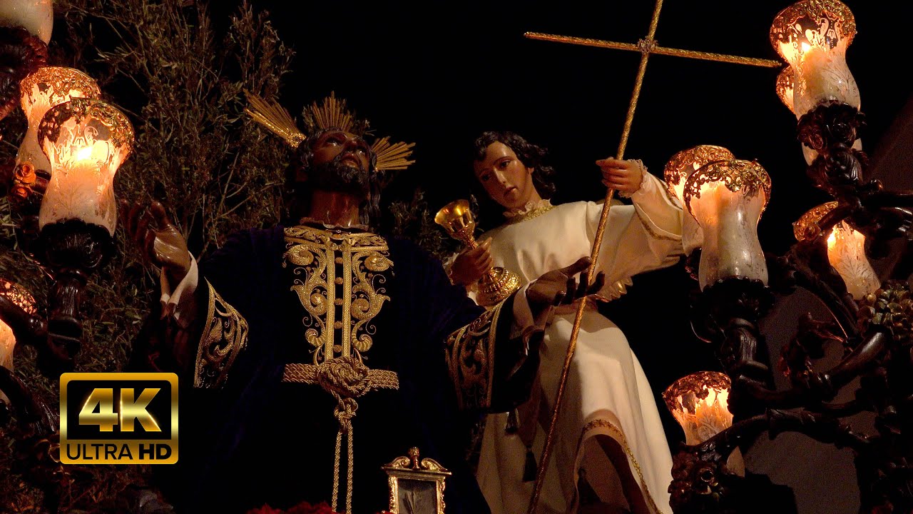 Paso de Oración en el huerto de Dos Hermanas por calle Francesa #semanasanta2023 4K UHD