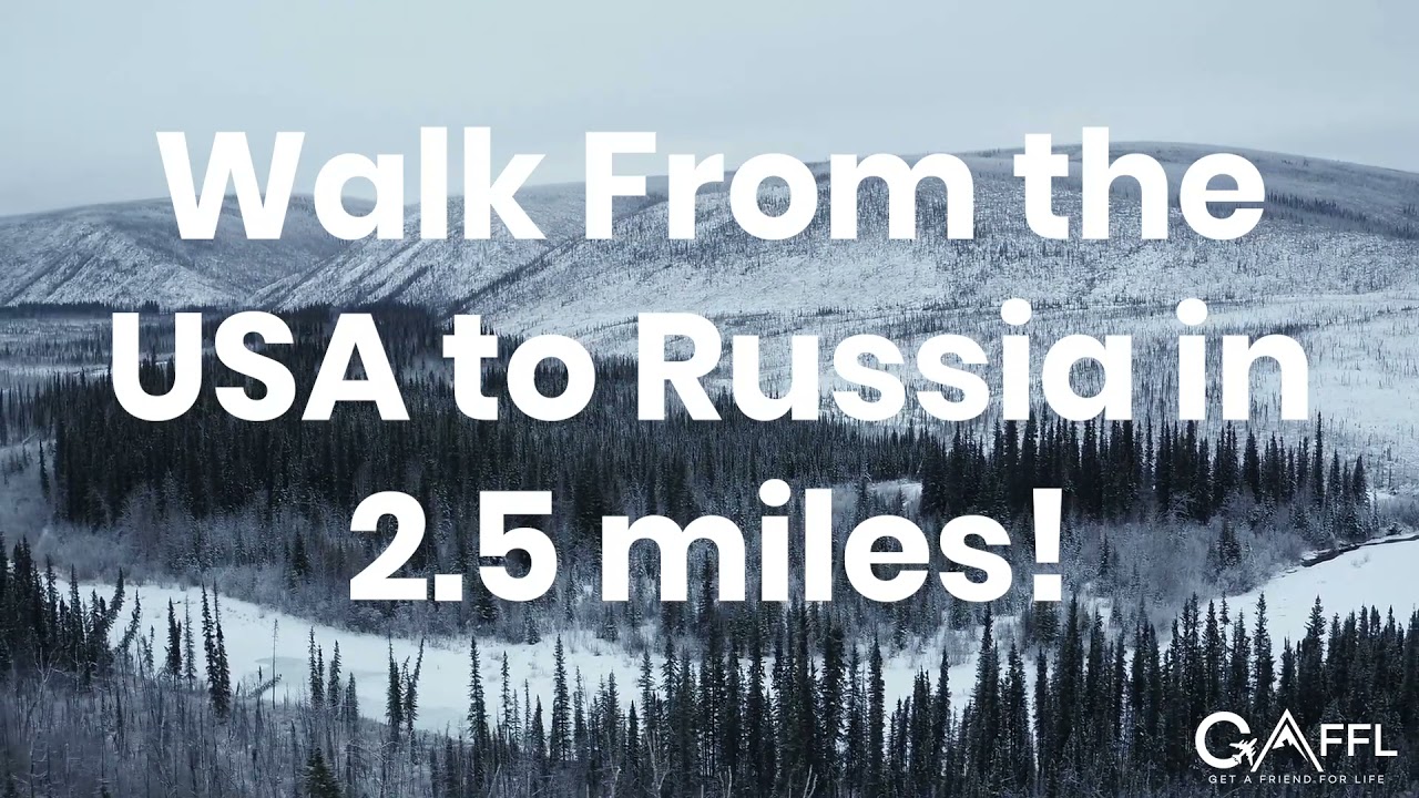 You can WALK from the US to RUSSIA in 2.5 Miles