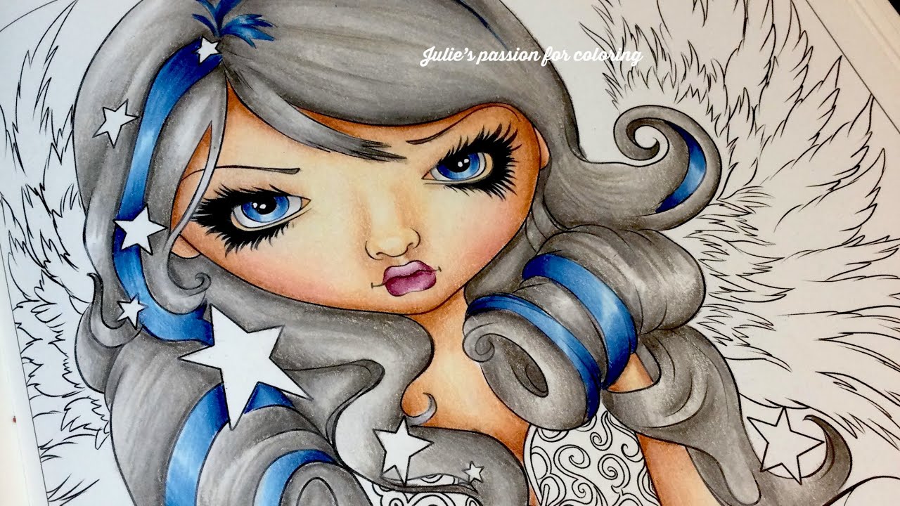 Jasmine Becket-Griffith - Angel of star light - prismacolor pencils - part 1