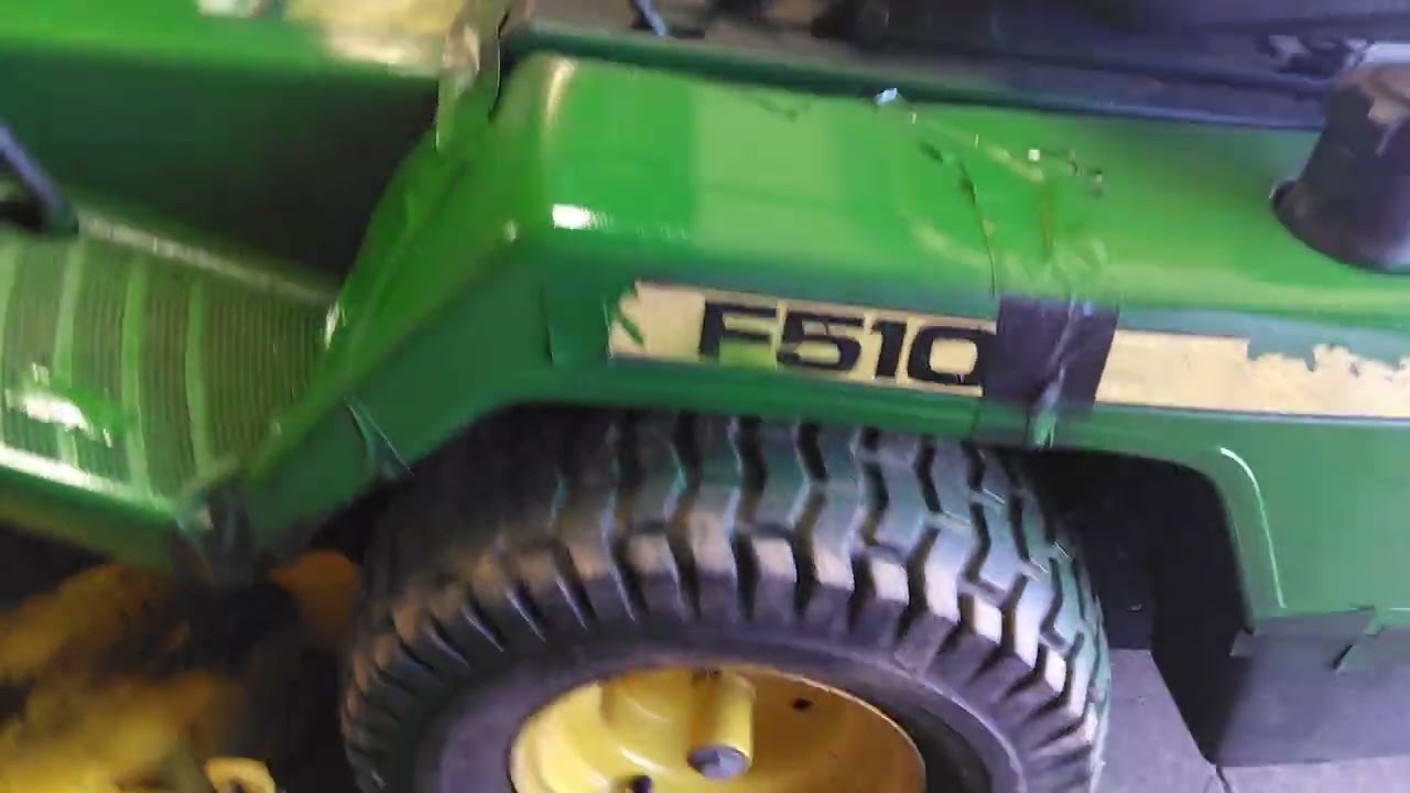 John Deere f510 front mower  repainted