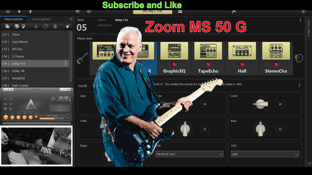 Zoom MS-50 G Style Pink Floyd | Preset Setting 0:57