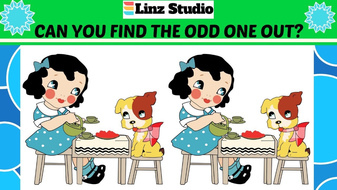 Can you find the difference? Spot the odd challenge | good riddles with answers