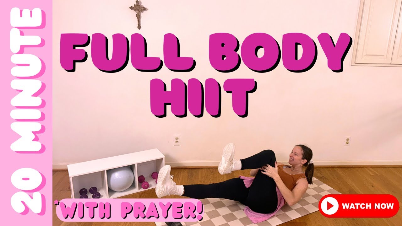 20 MIN FULL BODY HIIT WITH WEIGHTS | No Jumping, No Repeats