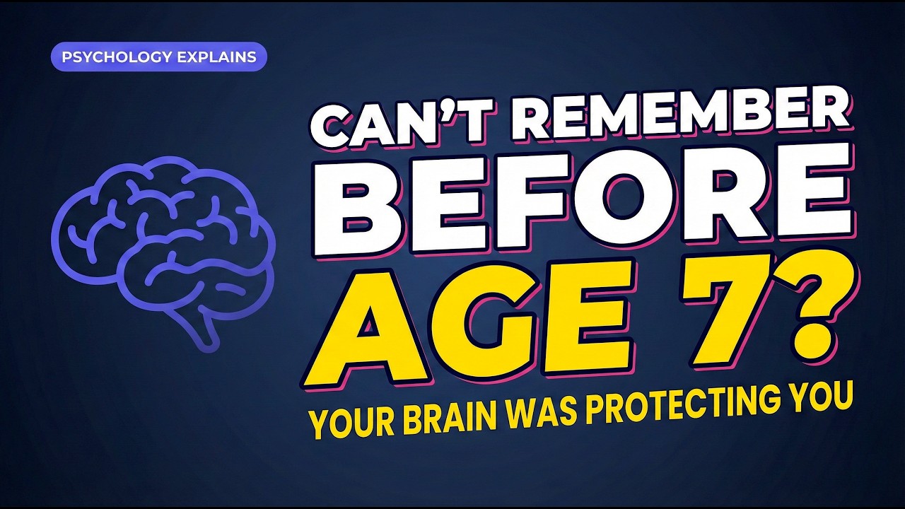 If You Can't Remember Before Age 7, Your Brain Was Saving Your Life