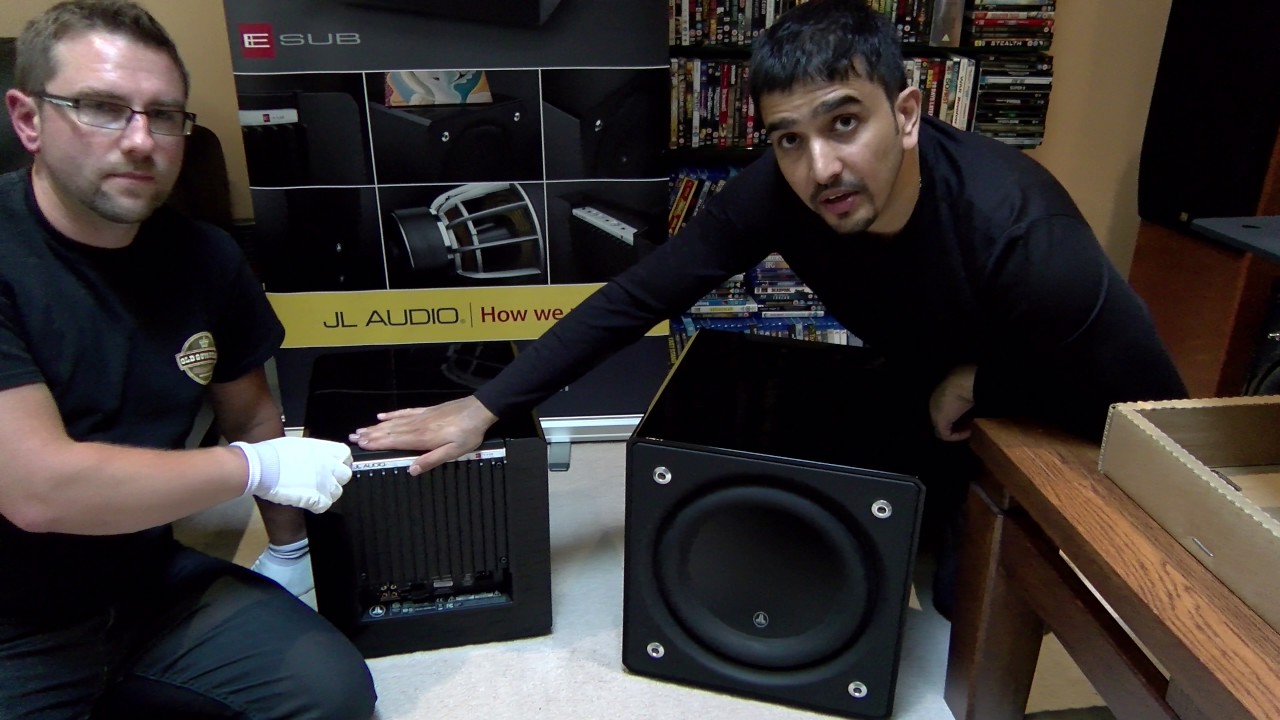 JL AUDIO'S AWESOME E SUB 110 & 112  with bonus cone wobble at the end!