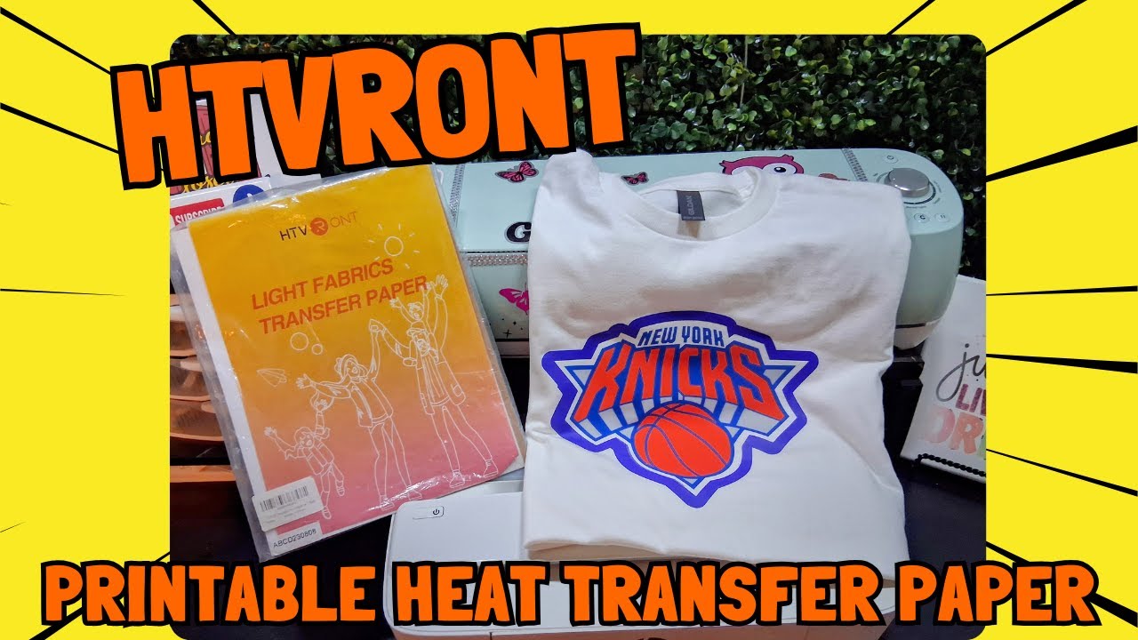 HTVront Heat Transfer Paper | Printable vinyl using inkjet printer