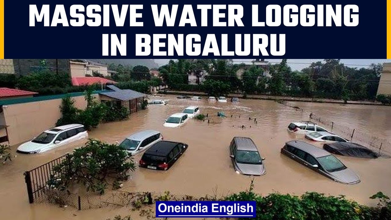 Bengaluru receives heavy rainfall causing severe waterlogging, 2 reported dead |Oneindia News