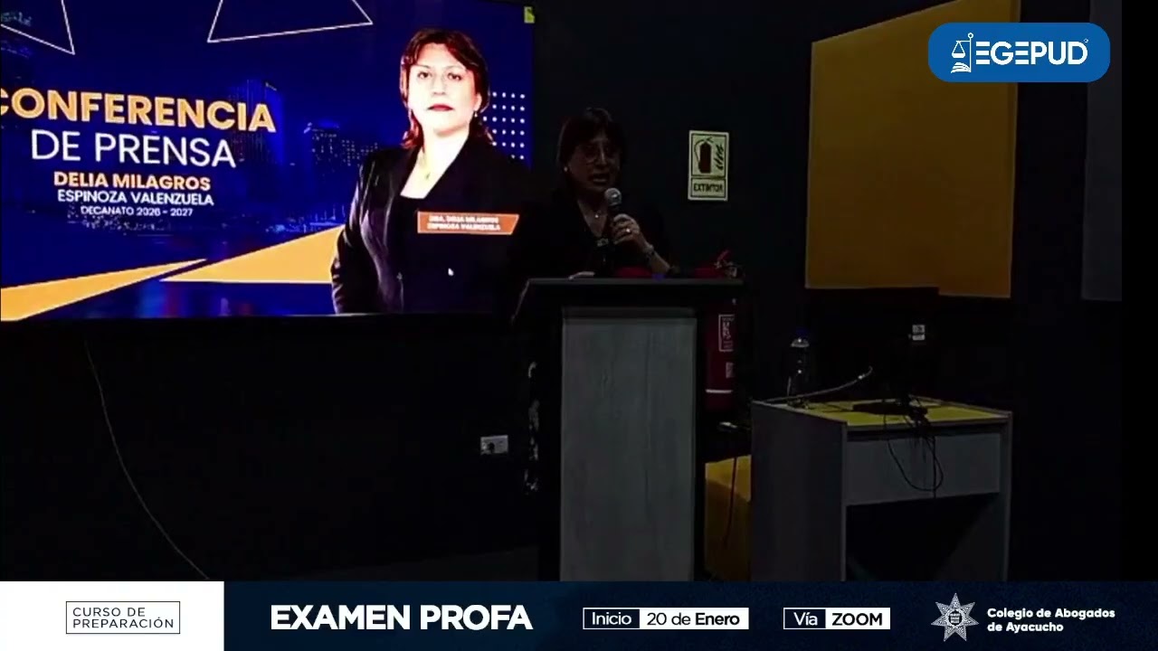 Delia Espinoza anuncia su candidatura al Decanato del CAL