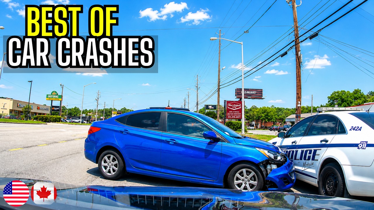 BEST OF CAR CRASHES COMPILATION | USA & CANADA - 69