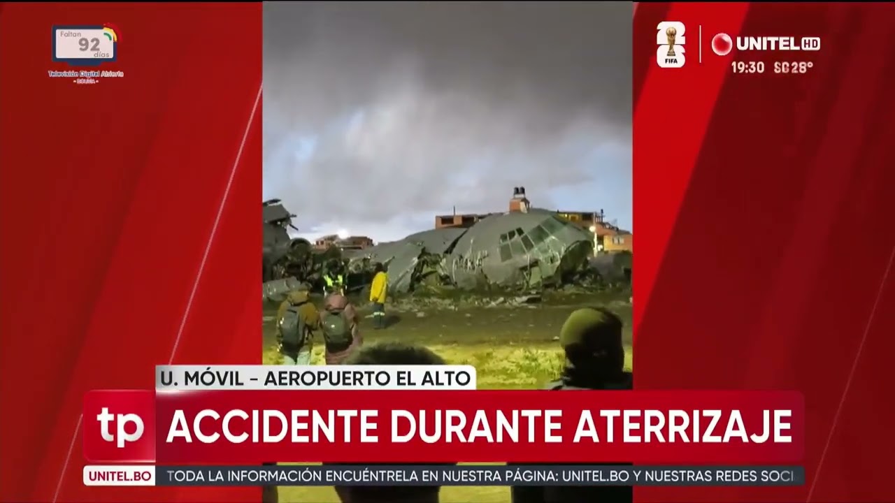 Accidente de avión en El Alto:  Avión de la FAB trasladaba valores