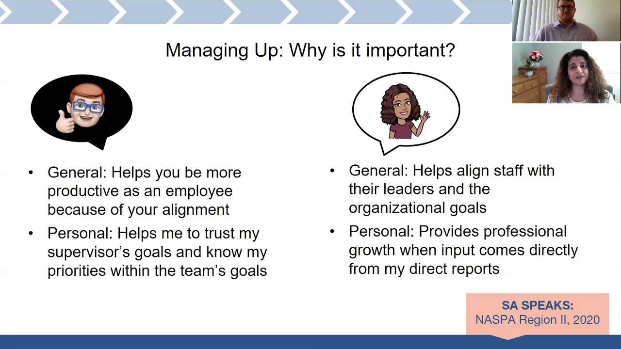 Managing Up in Student Affairs: Virtual SASpeaks Series Video 3