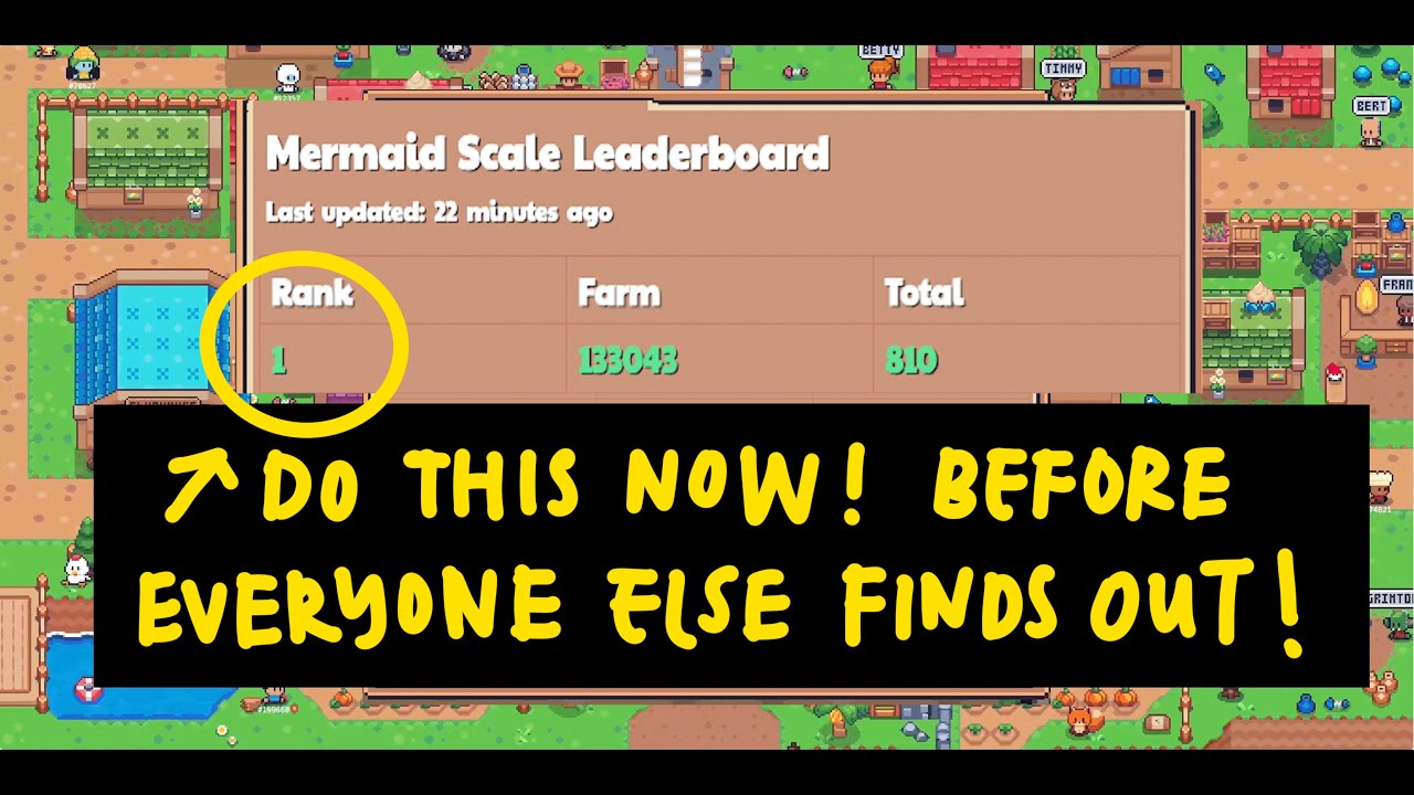 My SECRET to get MORE Mermaid Scale & Place No. 1 | Sunflower Land Catch The Kraken Season