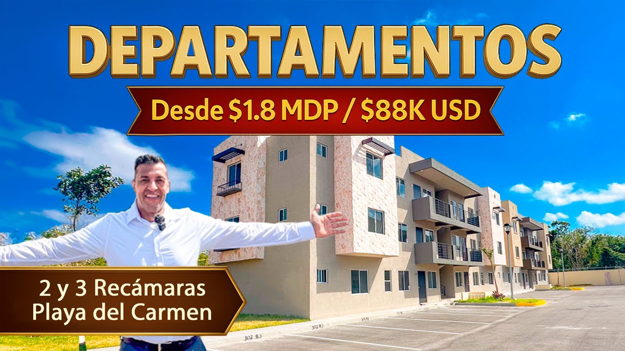 Departamentos en Venta SUPER PRECIO 🏝️ Playa del Carmen desde 1.8 MDP / 88k USD I REAL AMALFI