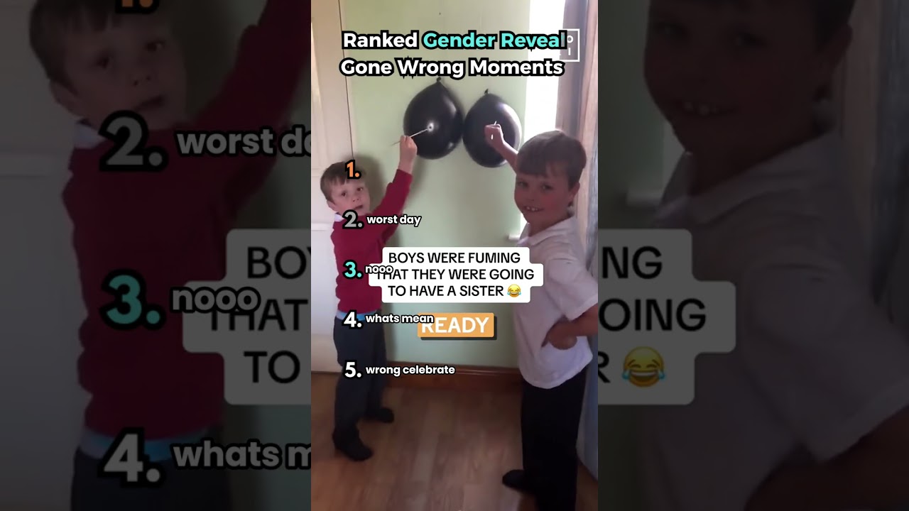 Top 5 Ranked Gender Reveal Gone Wrong Moments | Viral Compilation  #ranked #shorts