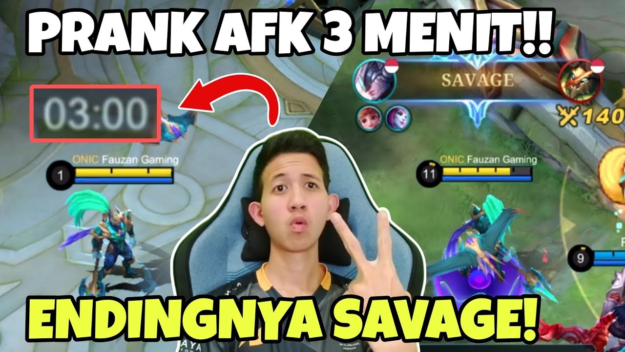 PRANK AFK 3 MENIT DI EPIC!! ENDINGNYA SAVAGE!