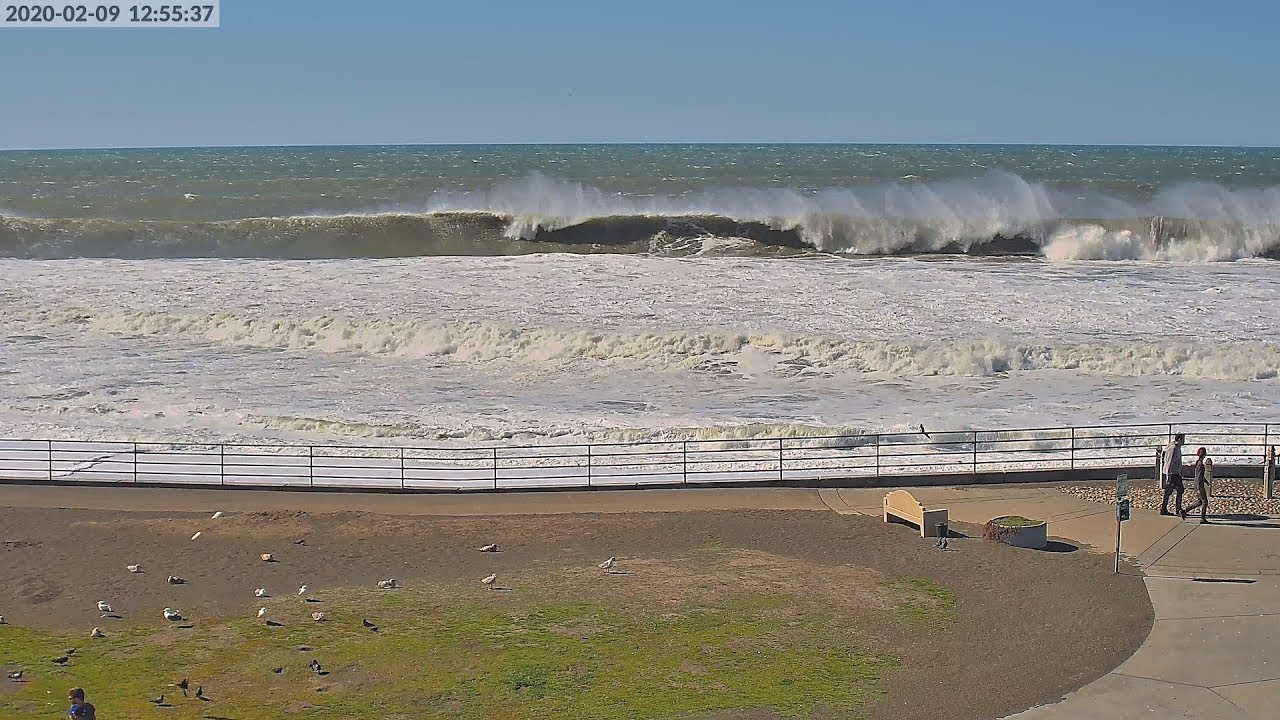 Sharp Park Beach, Pacifica CA 4K Live