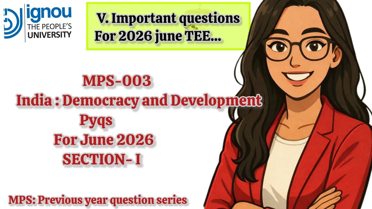 MPS 003 Solved Question Paper Dec 2025 | MPS-003 Answers for June 2026 Exam 📝