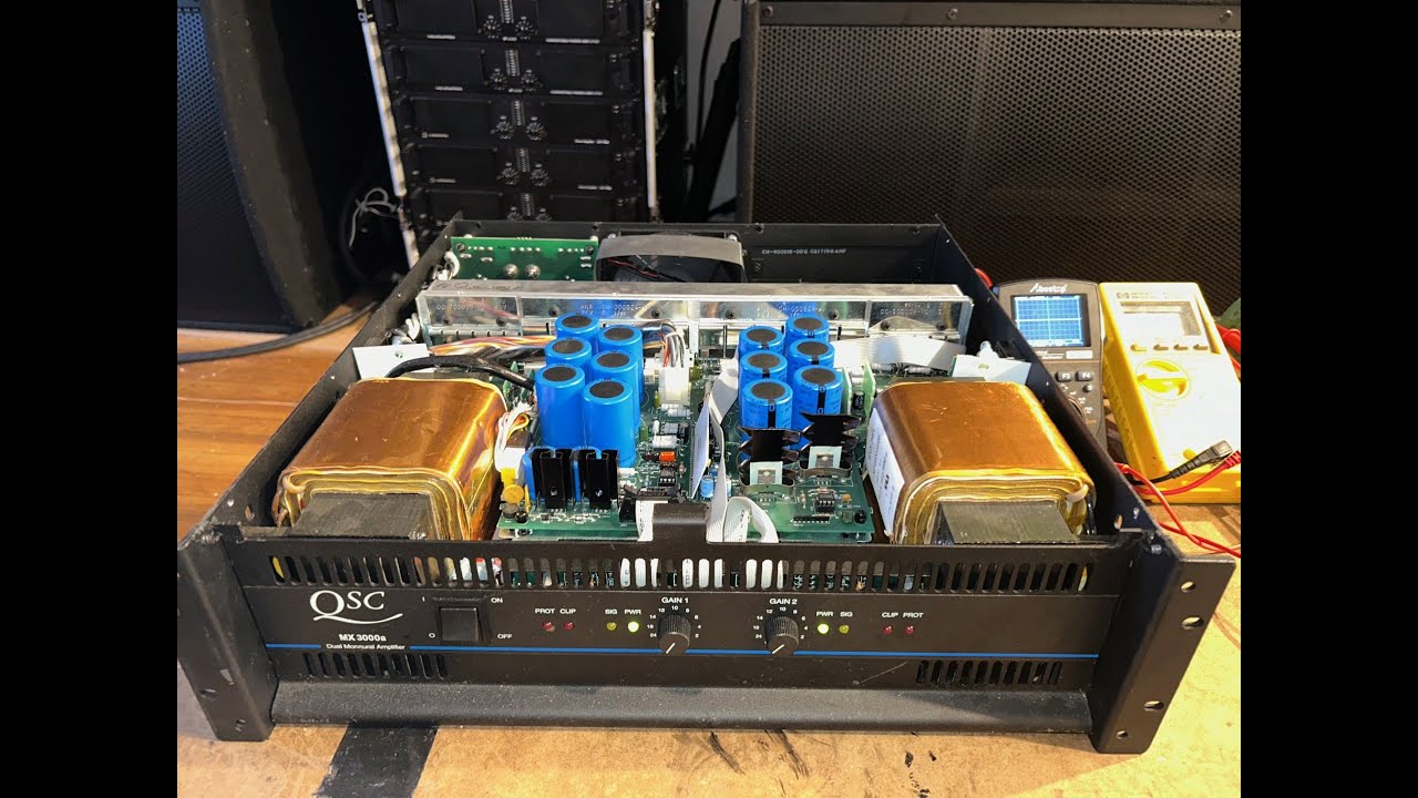 QSC MX3000a Amp Dyno Power at Clipping