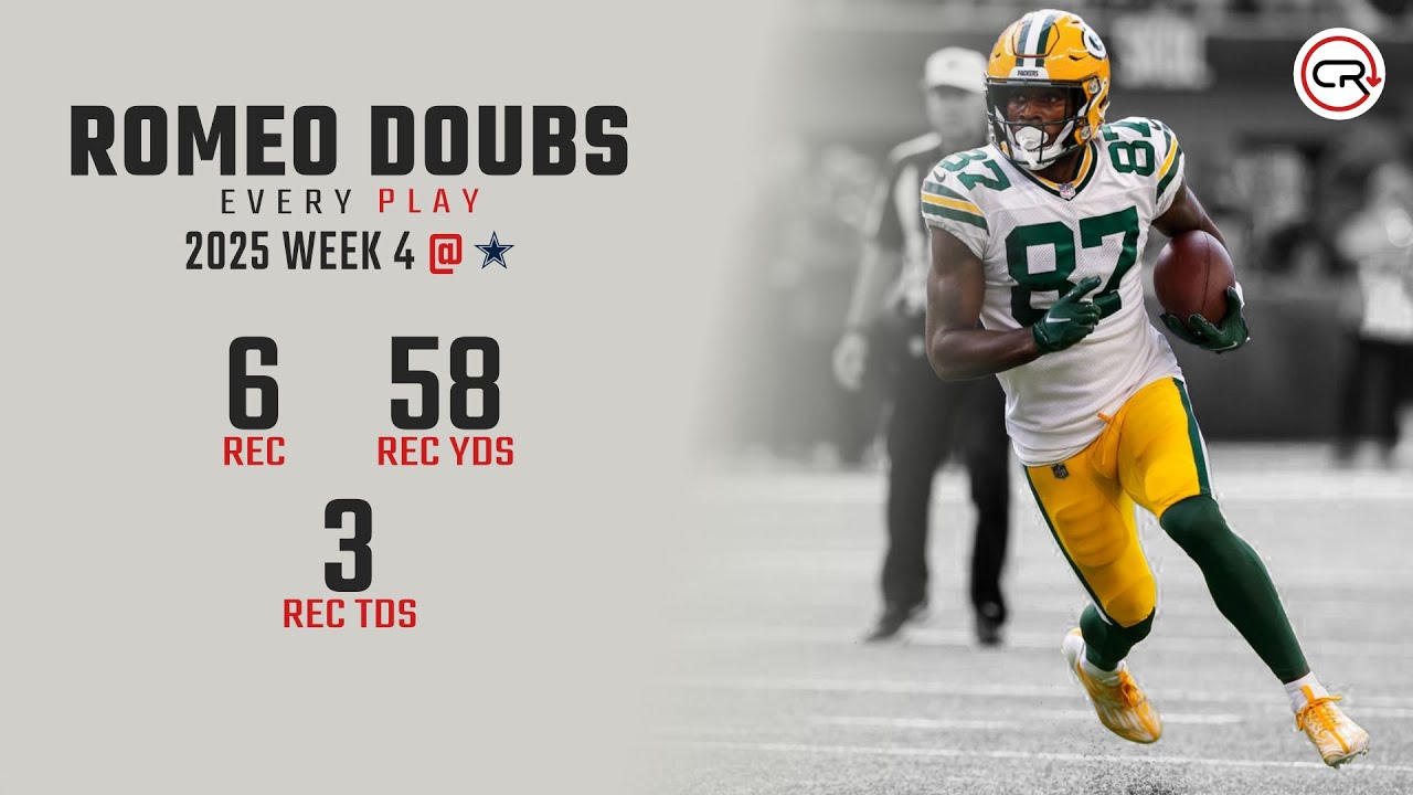 Romeo Doubs Week 4 Highlights | Every Target and Catch vs Cowboys